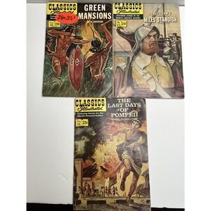Vintage Classics Illustrated Comic Books Lot Of 3 - Volume No. 35 90 92